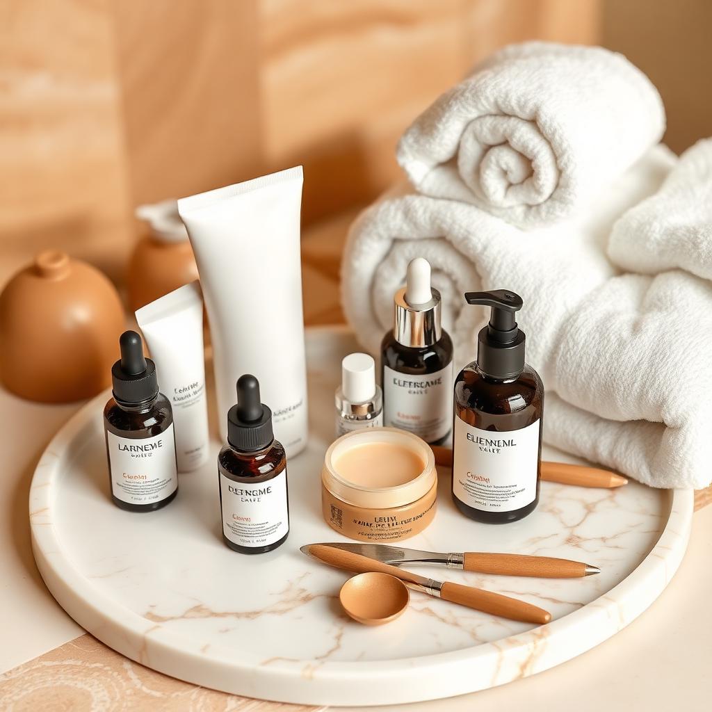 Microdermabrasion skincare products and tools at Allt House in Port St. Lucie