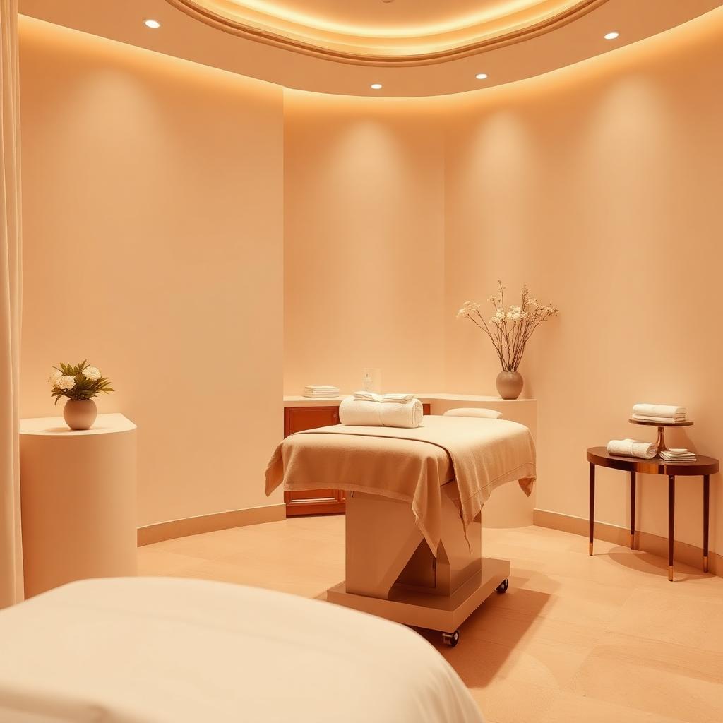 Luxury facial treatment room at Allt House in Port St. Lucie